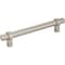 Jeffrey Alexander 128 mm Center-to-Center Satin Nickel Key Grande Cabinet Bar Pull 5128SN - alternate 1